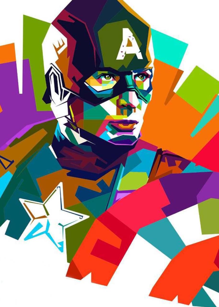 Картина GeekLand Captain America поп (CA.09.008)