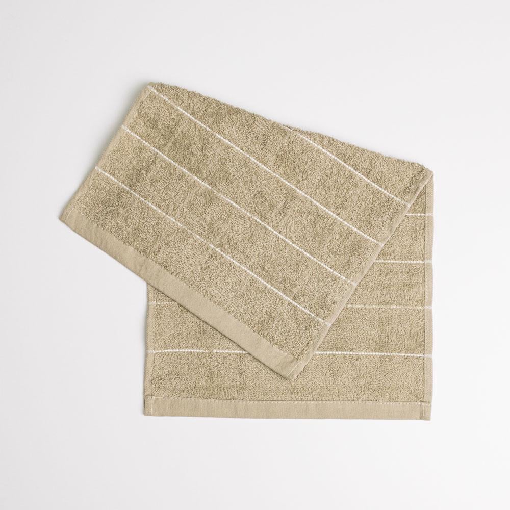 Кухонное полотенце махровое GM Textile с полосками 400 г/м2 30х50 см Капучино (rm400-50p-cappuccino)