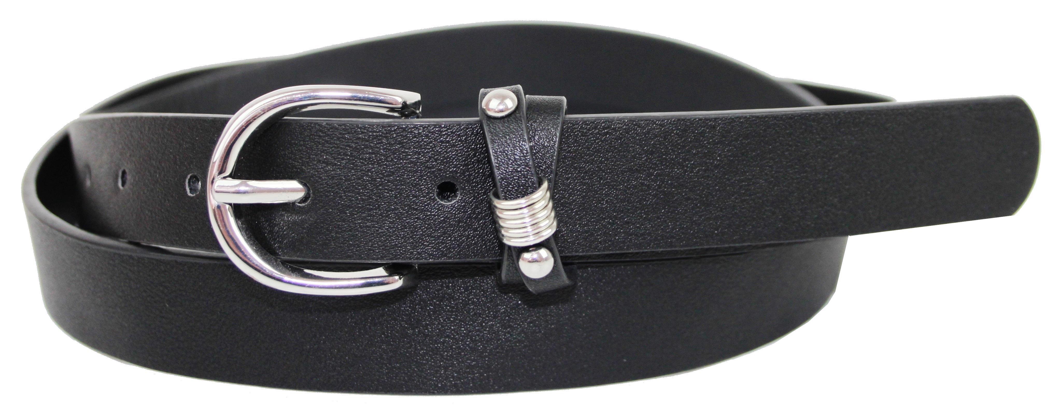 Ремень женский C&A из искусственной кожи 2,3 см Черный (1101227)