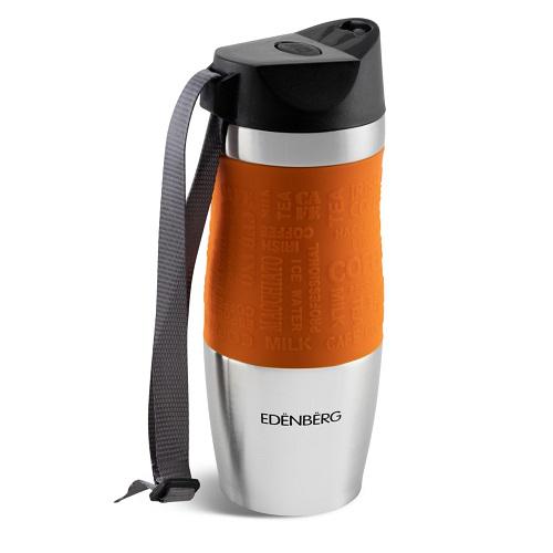 Термокружка с ручкой-ремешком Edenberg EB-623 380 мл (EB-623-1)