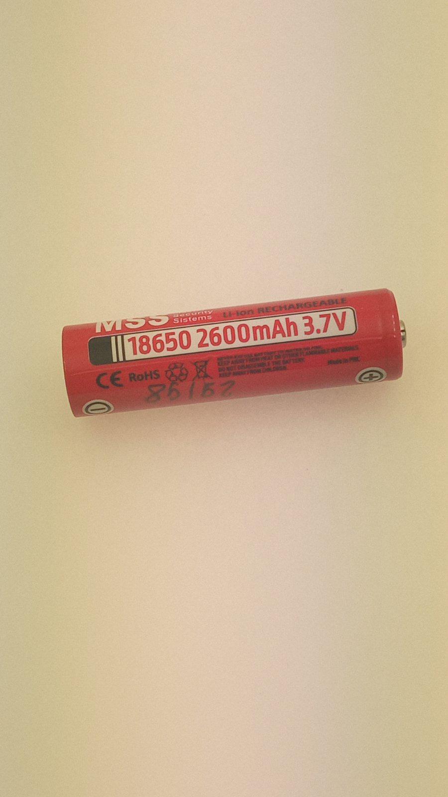 Акумулятор Mastak 18650 ICR18650 25A 2600 mah 3.7V Li-ion MSS+