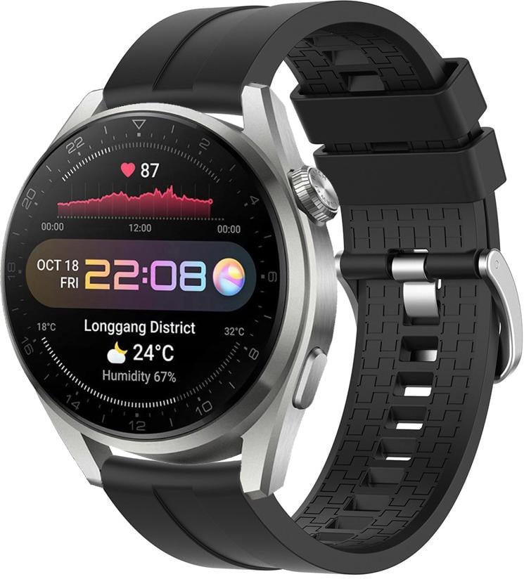 Ремешок Puzzle для Huawei Watch 3 Pro 22 мм Black (22567-2B)