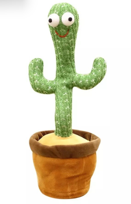 Іграшка дитяча Танцюючий Кактус 120 пісень (3 шт. АА) (28523562)