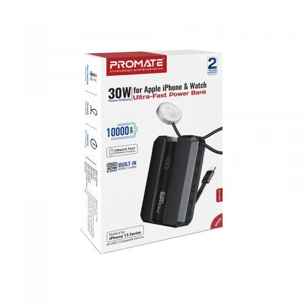Повербанк Promate Neo-10 10000 mAh 30W Black (neo-10.Black) - фото 8