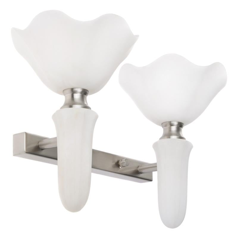 Бра настенное накладное Brille AL-306W/2 WH под камень