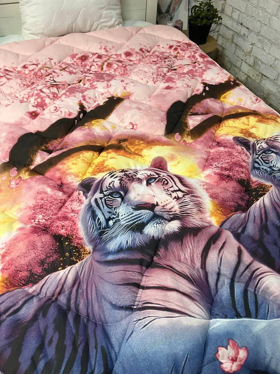 Ковдра літня стьобана з натуральним наповнювачем мікрофібра двоспальне (2339135404) - фото 3