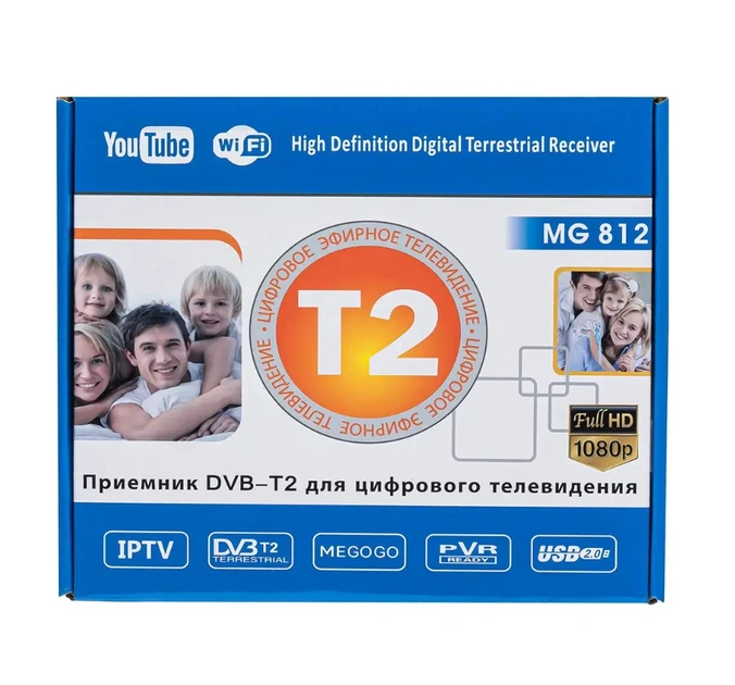 Тюнер-приставка T2 MG 812 с DVB/просмотром YouTube/IPTV/Wi-Fi/HDMI/USB/MEGOGO в металлическом корпусе Черный (2510688927) - фото 2 Тюнер-приставка T2 MG 812 с DVB/просмотром YouTube/IPTV/Wi-Fi/HDMI/USB/MEGOGO в металлическом корпусе Черный (2510688927) - фото 2