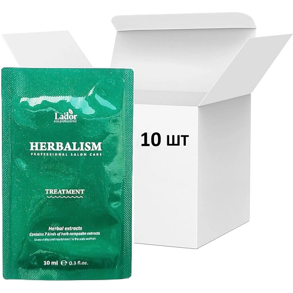 Набор масок для поврежденных волос La'dor Herbalism Treatment Pouch пробник 10 мл 10 шт. (2284011968)