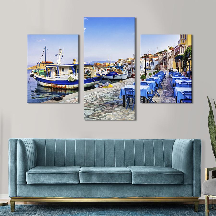 Картина для интерьера Грецкий остров Халки 141x90 см (355-32)