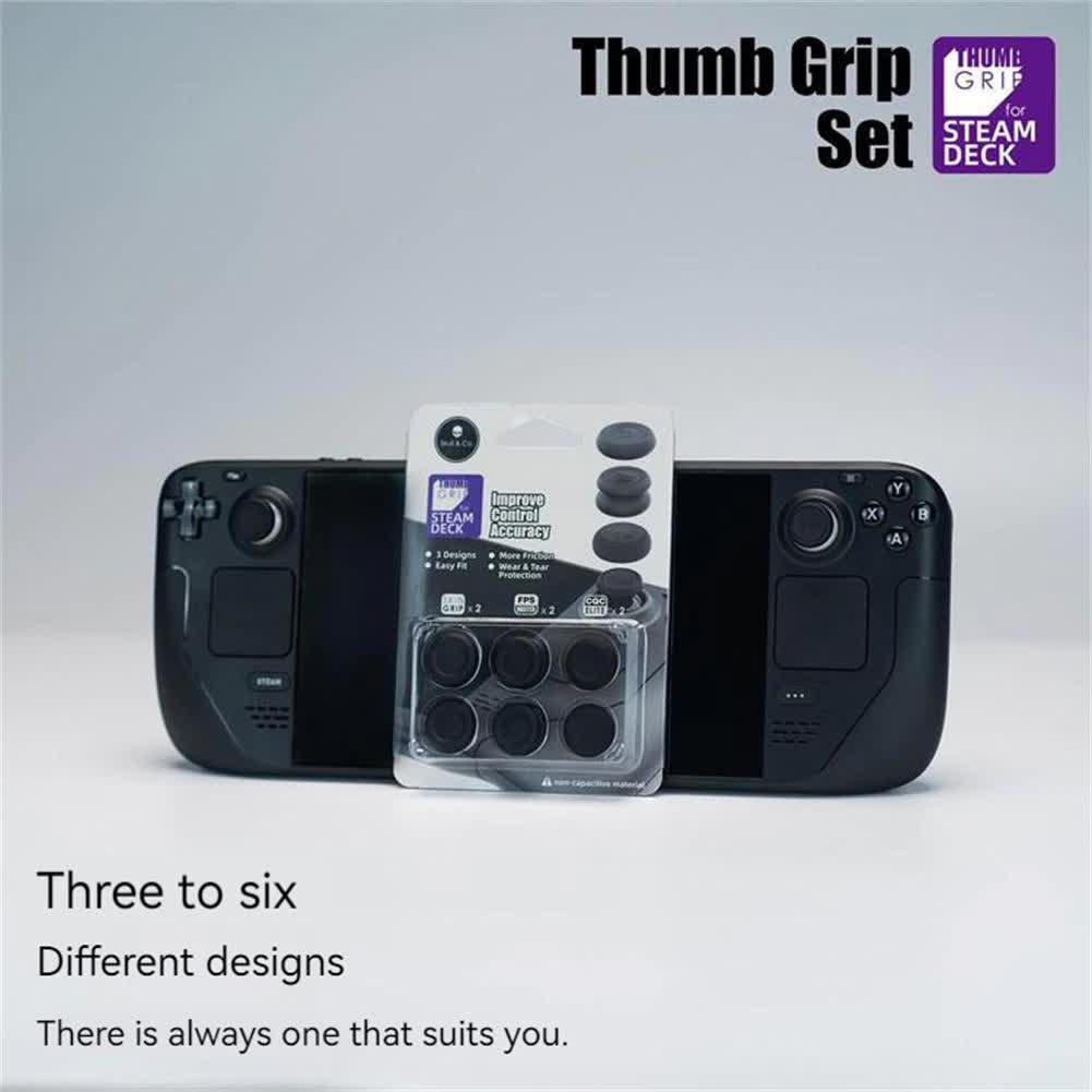 Колпачки для джойстика дизайнерские Steam Deck и других девайсов Black (ACS-DKFJSDbl) - фото 3