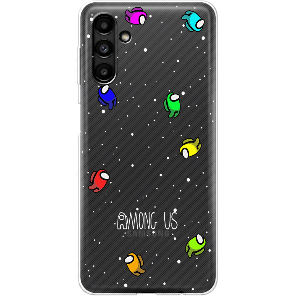 Чехол BoxFace Samsung Galaxy A13 (A136) Among Us Invisible Прозрачный силикон (44113-bk76-44113)