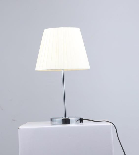 Настольная лампа Sirius декоративная с тканевым абажуром Е27 IP20 B N6569/1T CH Хром (28687654)