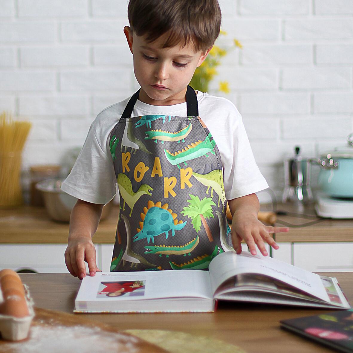 Фартук детский Сolorful Roar Динозаврики 42х60 см (FRTCD_21A007) - фото 2 Фартук детский Сolorful Roar Динозаврики 42х60 см (FRTCD_21A007) - фото 2