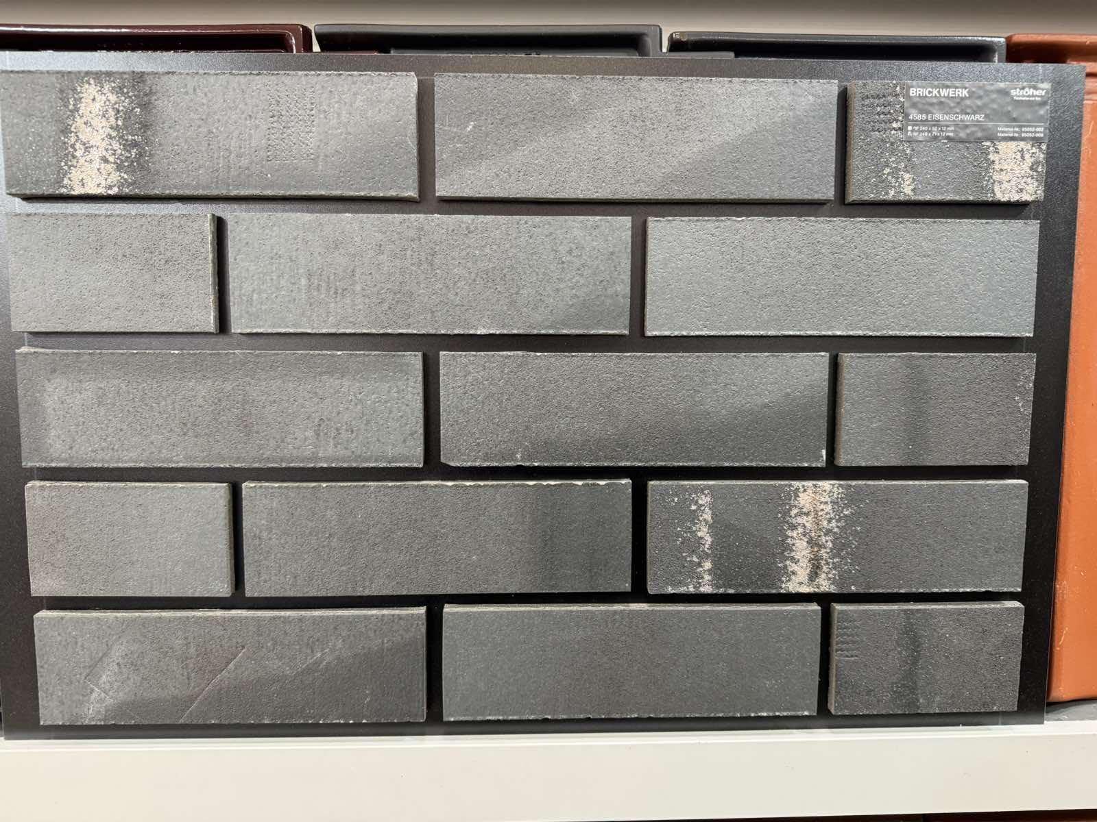 Клинкерная плитка Stroeher BRICKWERK Eisenschwarz NF 240x71x12 мм - фото 3