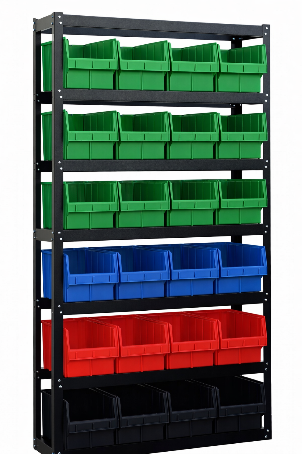 Стелажи для метизів з ящиками для зберігання