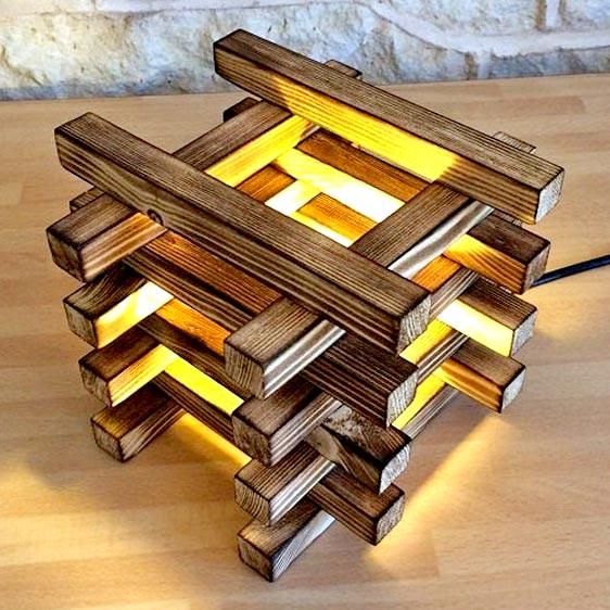 Светильник настольный из дерева Сарепта Бенгала (НСС-000627)