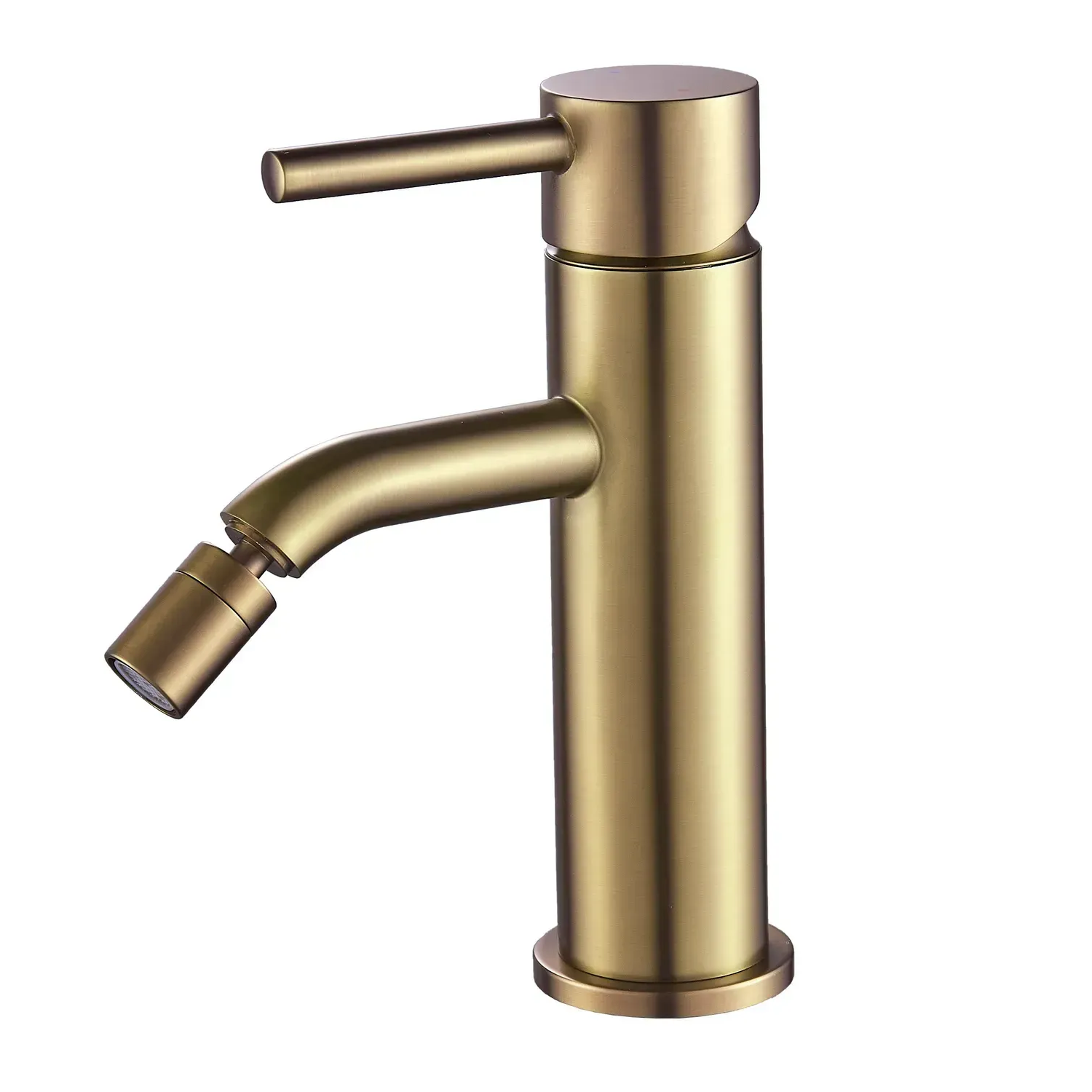 Смеситель для биде VBI Milano однорычажный Золотой брашированный (VBI-050104BG)