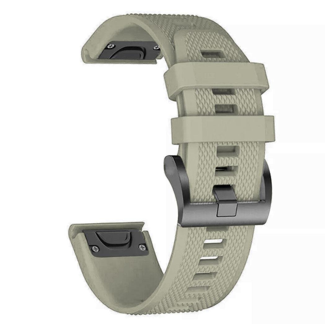 Ремешок силиконовый Primo для часов Garmin Fenix 7x/Fenix7xPro/Fenix 8 51 мм Grey (2609114212)