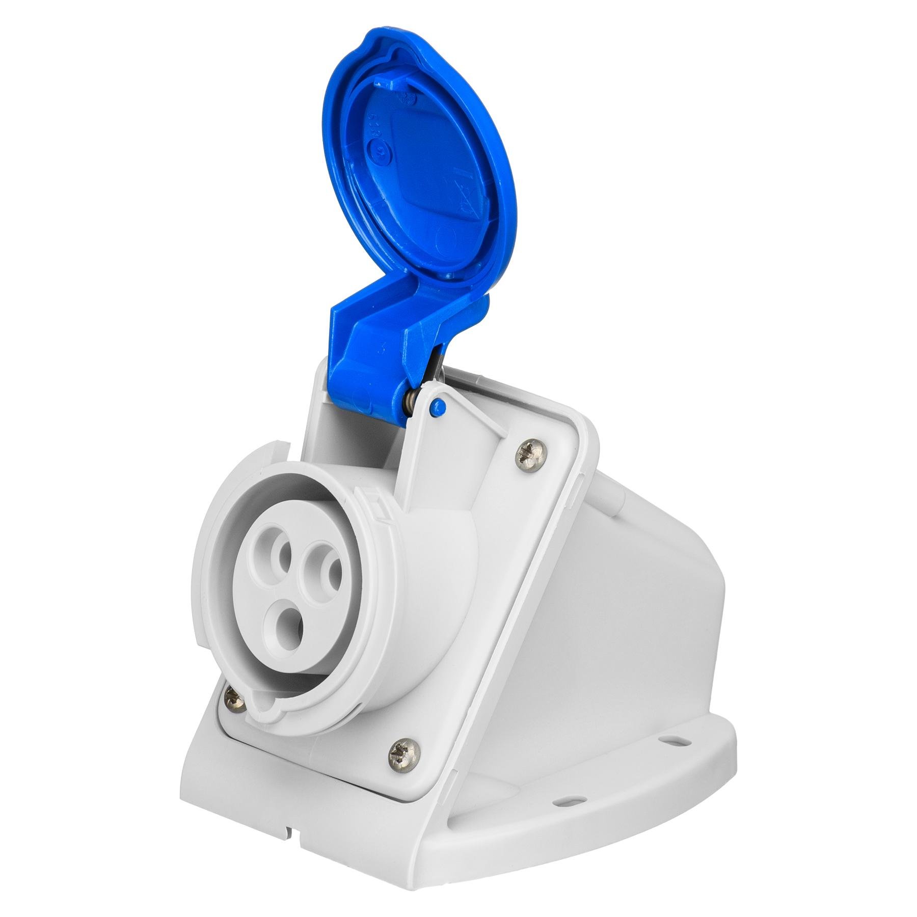 Розетка настінна IDE 16А 220V 2P+E IP44 (2321)