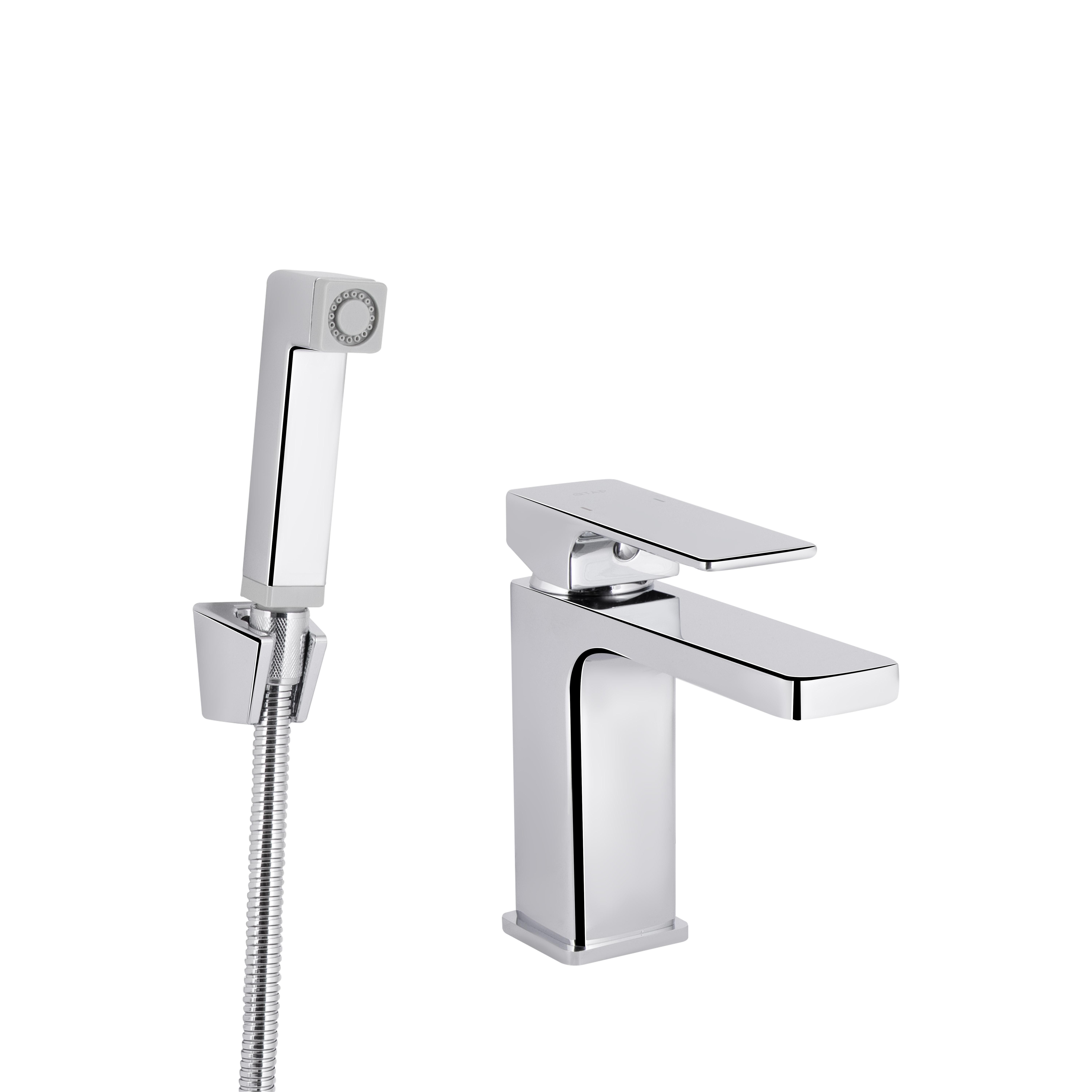 Смеситель для раковины Qtap Gemini с гигиеническим душем QTGEM272CRM45689 Chrome