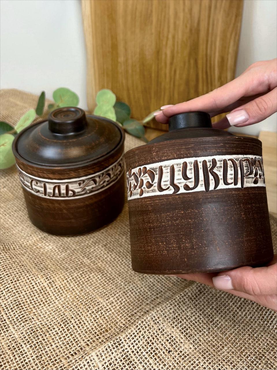 Набір для спецій керамічний ангоб глиняний 0,7 л (3001-30) - фото 7 Набір для спецій керамічний ангоб глиняний 0,7 л (3001-30) - фото 7