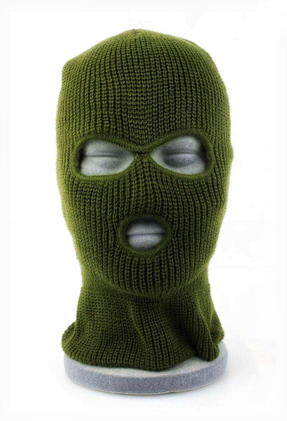 Балаклава шапка 2в1 унисекс Хаки - фото 4