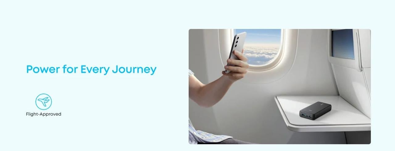 Повербанк Anker Zolo A110E 20000 mAh 22.5 Ват Чорний (30116685) - фото 12