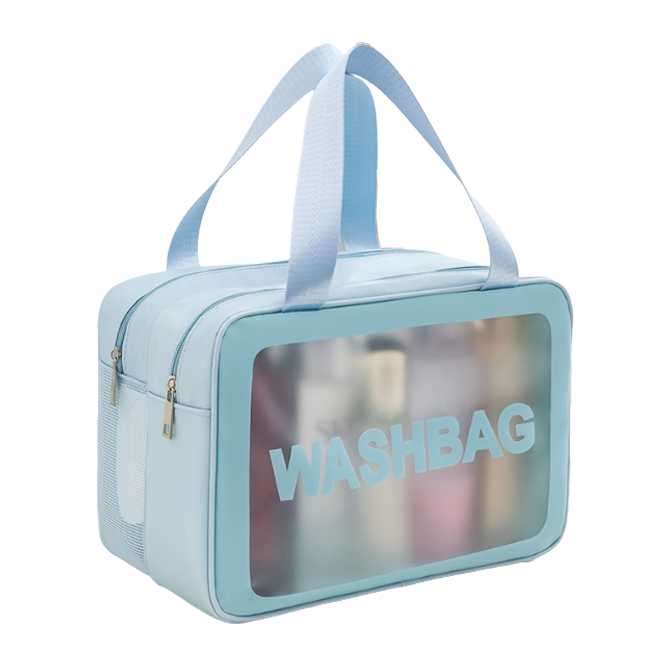 Косметичка WASHBAG с ручками 30х20х14 см Голубой (ОКД-131-34)