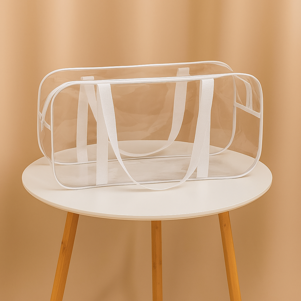 Сумка в роддом с усиленными ручками XXL 65х35х30 см Белый (1879838668)