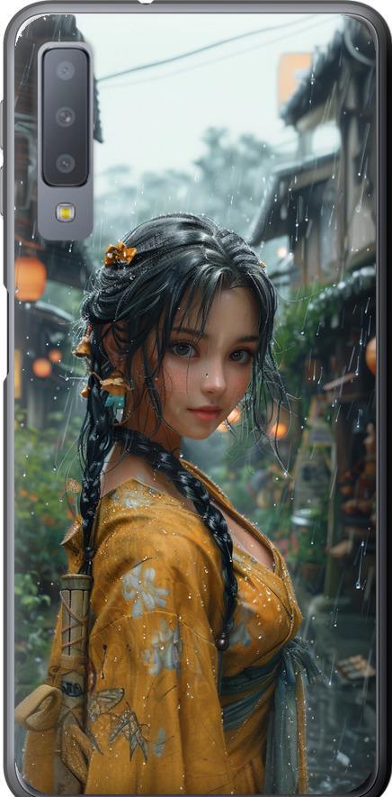 Чехол на Samsung Galaxy A7 (2018) A750F Anime-girl (6133u-1582-42517)