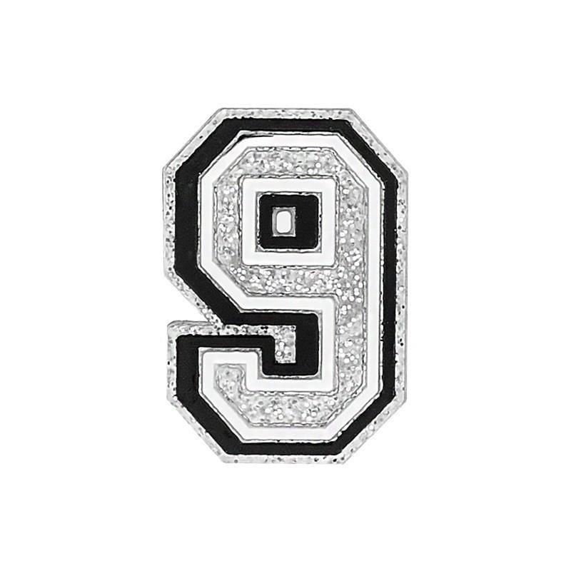 Джибитс для кроксов 5709 Цифра 9 1 шт. Серебристый (2087785415)