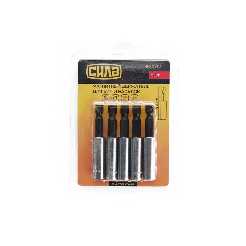Держатель для насадок магнитный Сила 1/4x60 мм 5 шт. (309532) Держатель для насадок магнитный Сила 1/4x60 мм 5 шт. (309532)