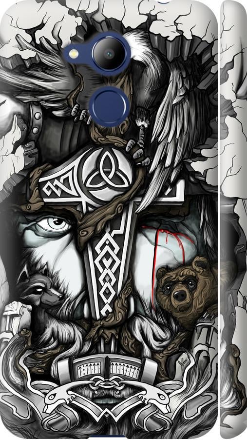 Чохол на Huawei Honor 6C Pro Тату Вікінг (4098m-1358-42517)