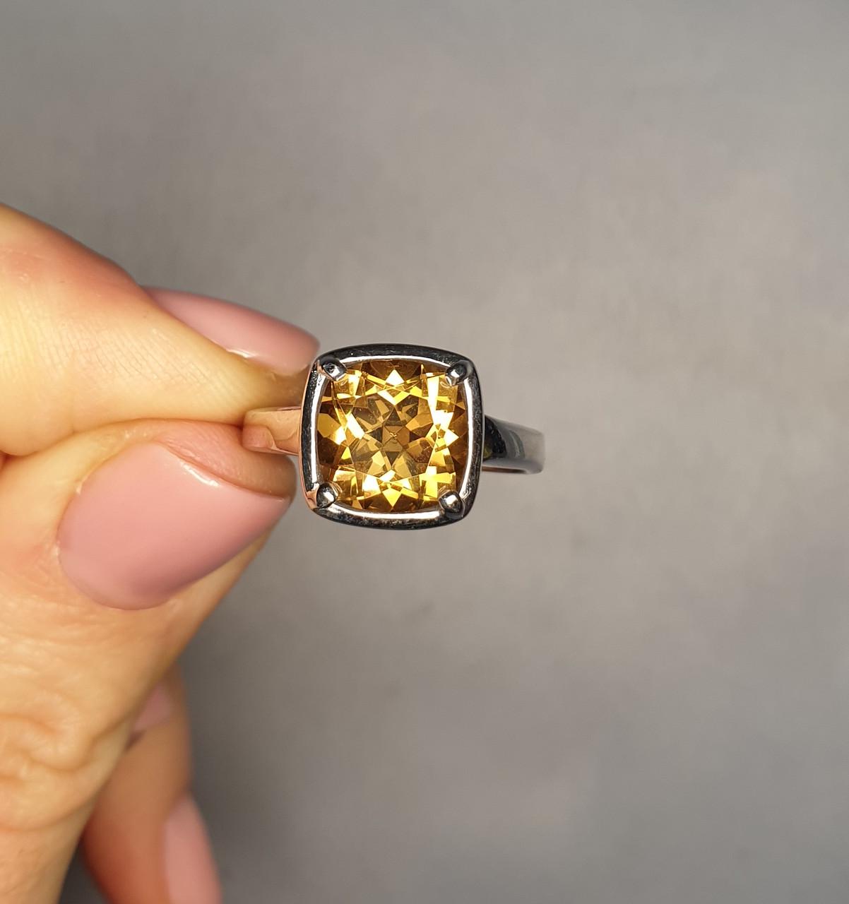 Каблучка срібна із султанітом р. 19 4,96 г (1379483418)