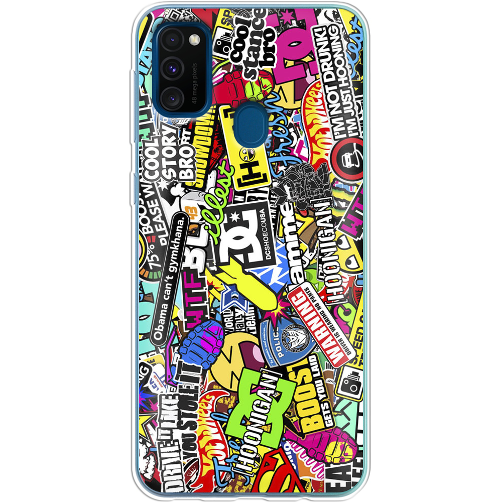 ᐉ Чехол с рисунком Boxface Samsung M307 Galaxy M30s Multicolored  Inscriptions Прозрачный силикон (38209-up880-38209) • Купить в Киеве,  Украине • Лучшая цена в Эпицентр