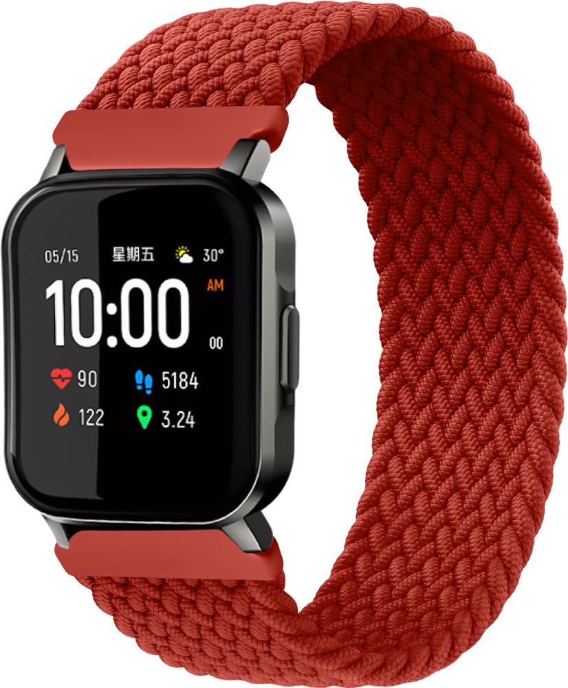 Ремінець Solo Loop для Haylou Smart Watch 2 (LS02) (145 мм) Red (22249-2D)