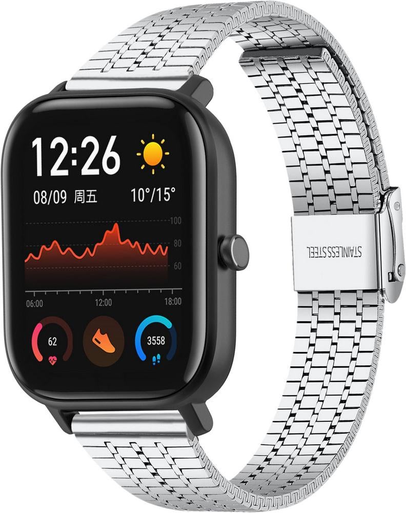 Браслет металевий Counic для Amazfit GTS Silver (34041-59) Браслет металевий Counic для Amazfit GTS Silver (34041-59)