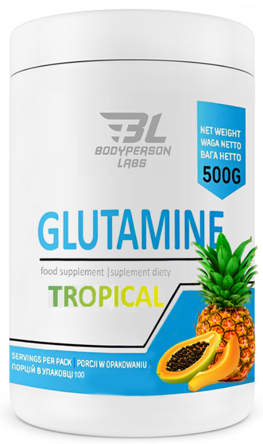 Глютамин L Bodyperson Labs Glutamine Тропик 500 г