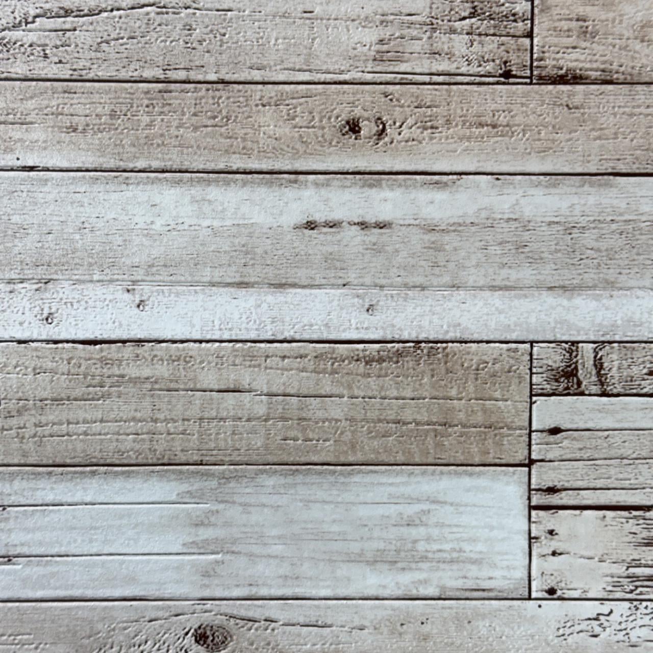 Обои виниловые на бумажной основе под дерево моющие 0,53x10,05 м Бежевый (5564-01)