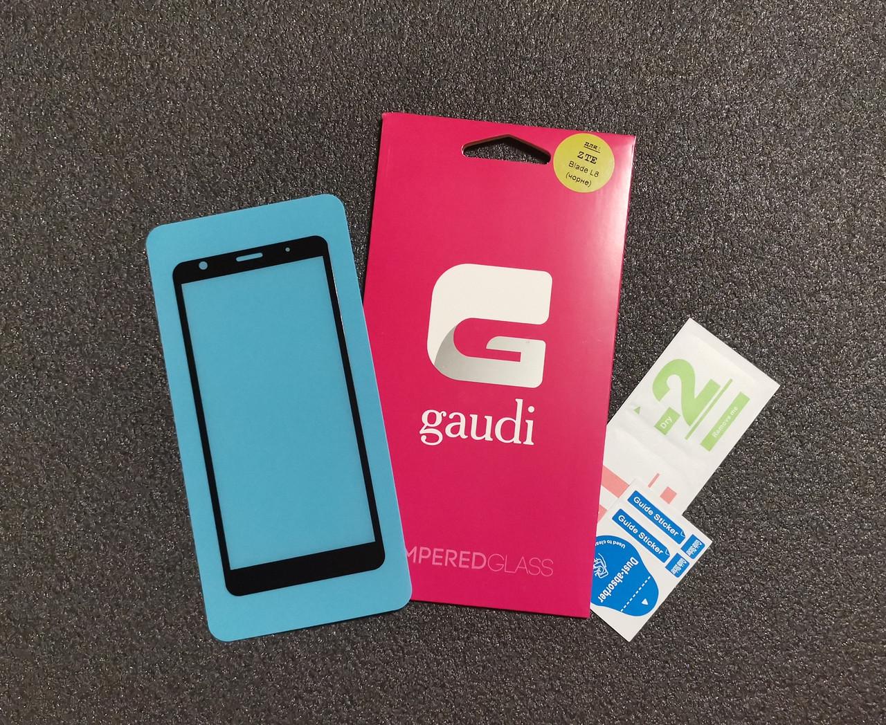 Захисне скло Gaudi для ZTE L8 Blade Full Glue 0,3 мм 2,5 D Чорний