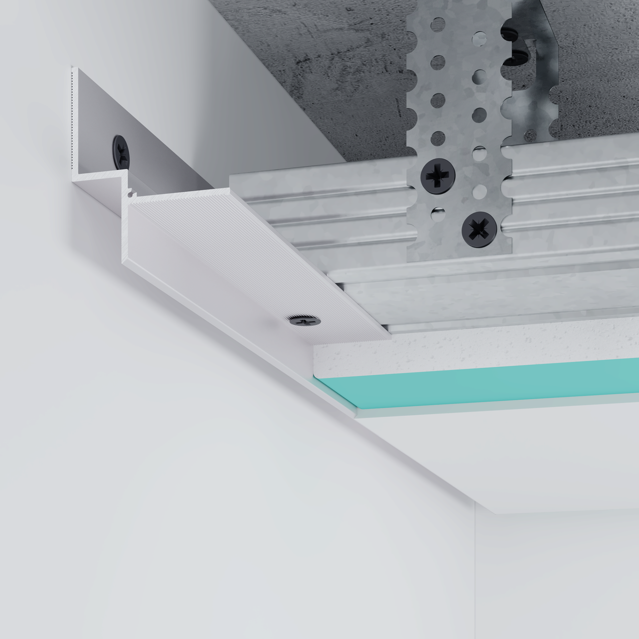 Профиль теневого шва FSPRO 10 мм алюминиевый анодированный 3 м (F2.1020A)