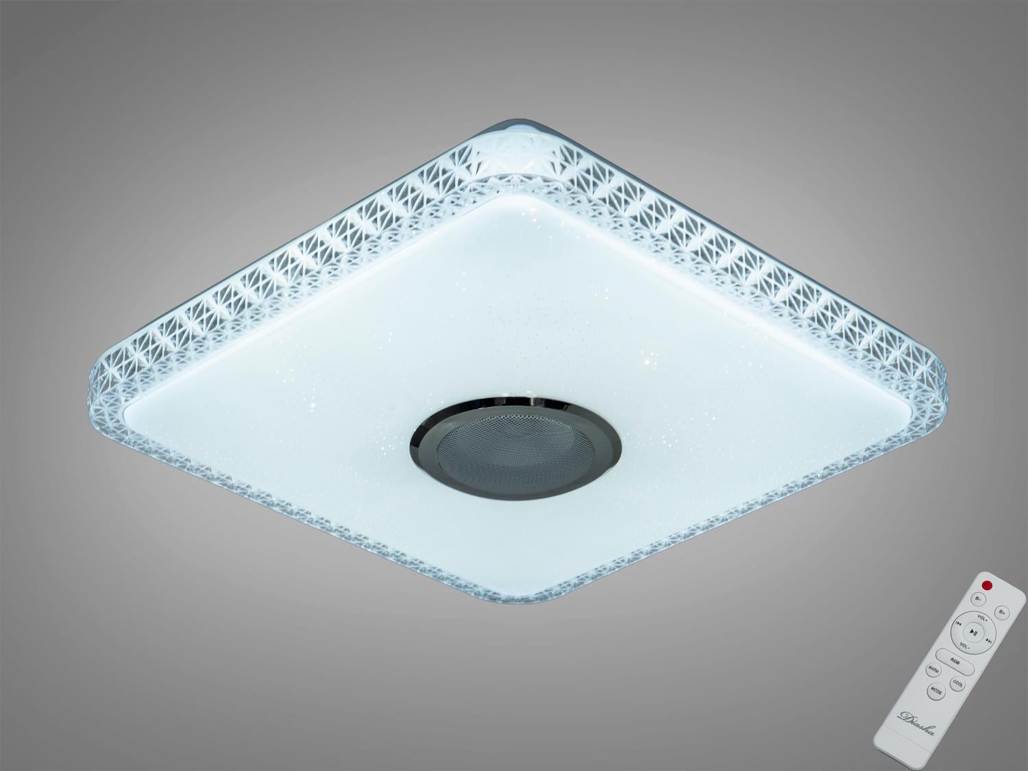 Люстра смарт LED Diasha RGB/MP3/пульт 70 Вт DB-8501C/400x400RGB/MP3 Белый Люстра смарт LED Diasha RGB/MP3/пульт 70 Вт DB-8501C/400x400RGB/MP3 Белый