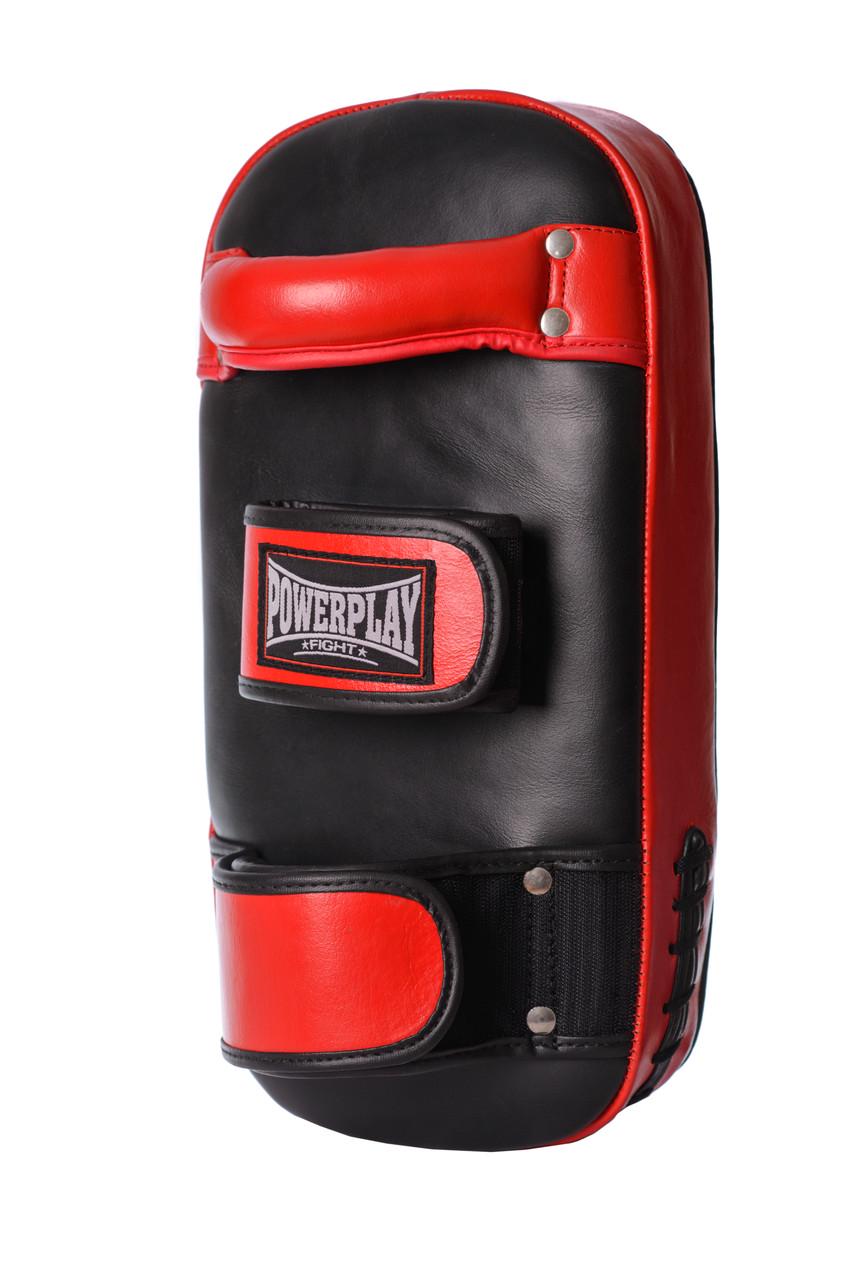 Пады для тайского бокса PowerPlay 3064 пара PU кожа Черно-красный