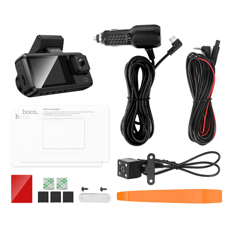 Видеорегистратор Hoco DV15 2-inch 720P/Wi-Fi App/3 камеры (ЦУ-00048362) - фото 6 Видеорегистратор Hoco DV15 2-inch 720P/Wi-Fi App/3 камеры (ЦУ-00048362) - фото 6