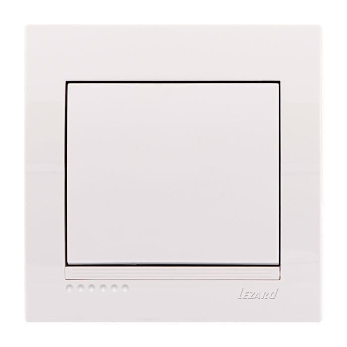 Выключатель одноклавишный Lezard Deriy Белый (27549290)