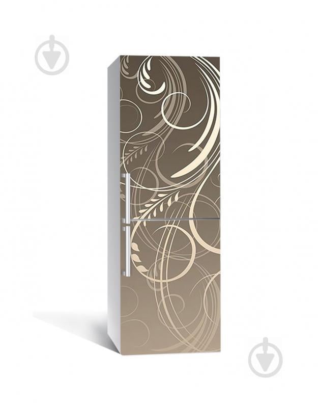 Наклейка на холодильник Zatarga «Классический вензель» 650х2000 мм виниловая 3Д наклейка декор на кухню