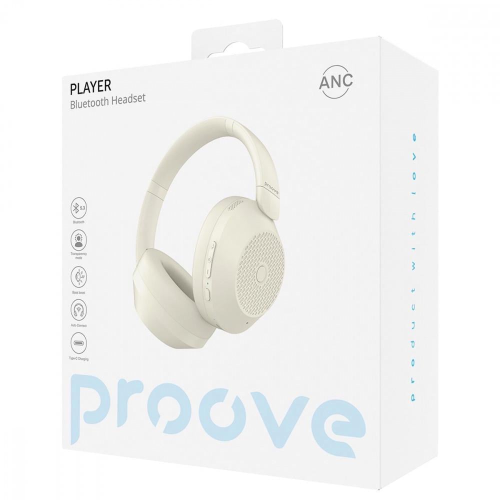 Наушники беспроводные Proove Player with ANC Beige - фото 4