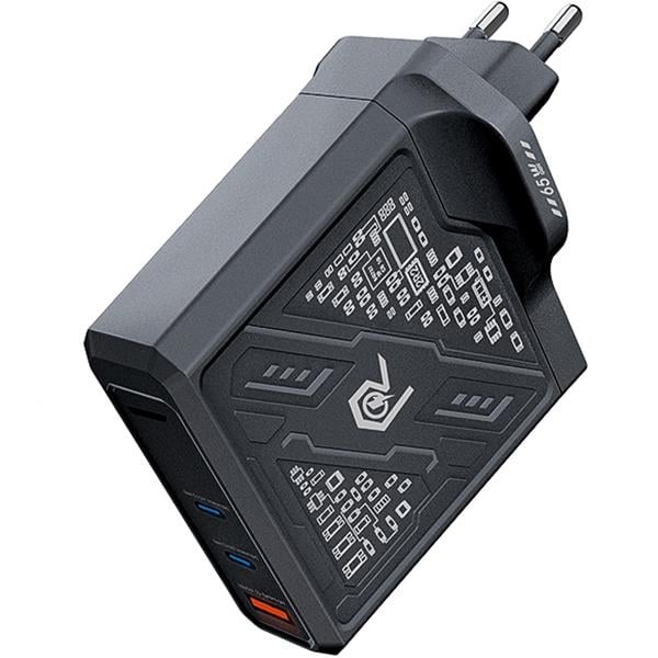 Зарядное устройство Remax RP-U108 Mecha Warrior Series 65W 2C+1A GaN Black