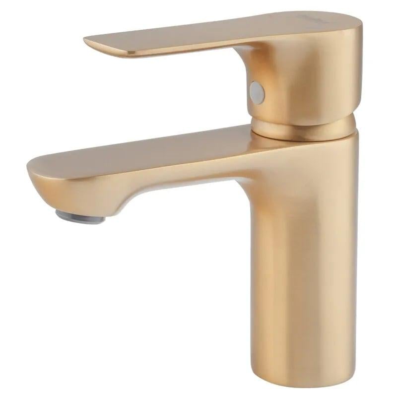 Смеситель для умывальника Haiba MILANO 001 Brushed Gold (HB9619) Смеситель для умывальника Haiba MILANO 001 Brushed Gold (HB9619)