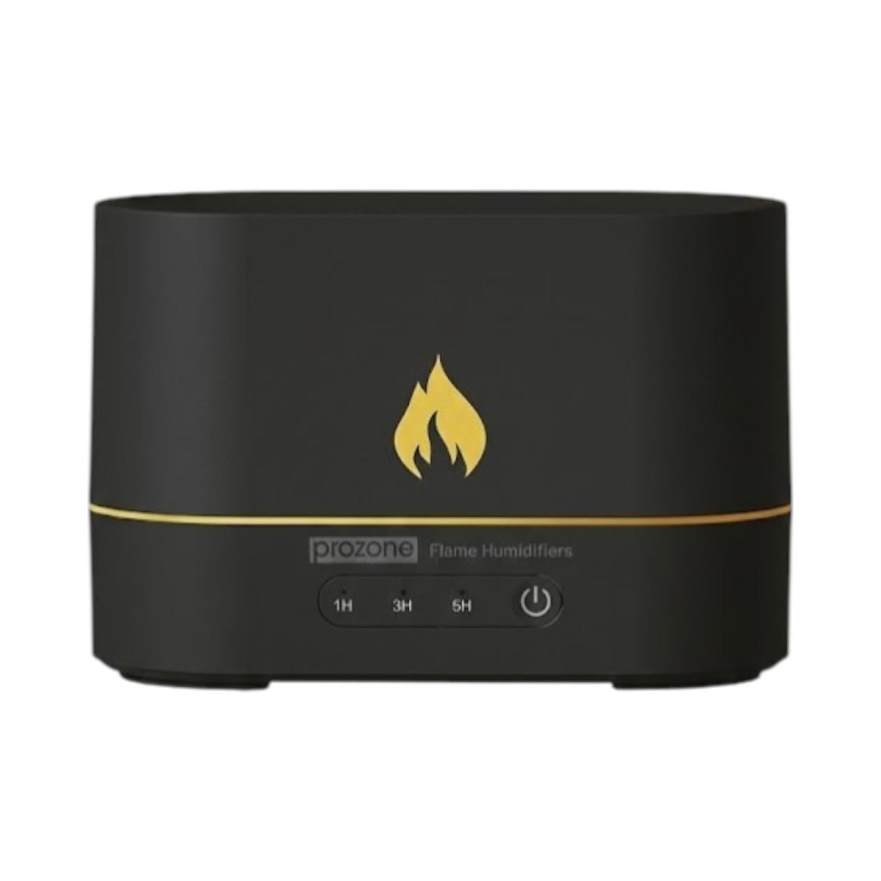 Зволожувач повітря настільний ProZone SH-853 Flame з ефектом каміна та функцією аромадифузора Чорний (33153840)